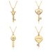 Women’s Jewelry Set Fashion Love Heart Key Necklace Female Clavicle Chain Ins Style Simple Small Lock Necklace Niche Design Necklace_ipsvogv.com
