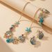 Beach Style Alloy Rhinestone Ocean Starfish Bracelet Shell Necklace Suitable For Women To Wear On Beach Vacations_ipsvogv.com