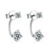 Fashion Personality Double Wearing Moissanite Earrings S925 Sterling Silver Niche High End Light Luxury Earrings_ipsvogv.com