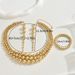 Spicy girl style women's necklace, earring, jewelry set, niche bead, multi-layer collarbone chain, versatile bracelet_ipsvogv.com