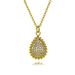 New Products Ins Style Hot Selling Fashion Personality Micro Inlaid Round Female Pendant Necklace_ipsvogv.com