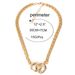 Jewelry, Simple Two Ring Interlocking Necklace For Women, Personalized Single Layer Exaggerated Circle Sweater Chain_ipsvogv.com