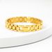 Men's Jewelry Titanium Steel Strap K Vacuum Gold Plated Business Bracelet Simple High End Watch Strap Jewelry_ipsvogv.com