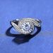Sterling Silver D Color Moissanite Ring For Women Classic Fashion Luxury Twist Arm Vortex Storm Diamond Ring Factory Wholesale_ipsvogv.com