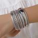 6 Pieces Set Punk Style Exaggerated Arm Bracelets Bracelets Hollow Personality Bracelets Mesh Metal Bracelets Bracelets For Women_ipsvogv.com