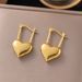 Fashionable Stainless With Irregular Heart-shaped Elements And High-end Titanium Steel Earrings For Women_ipsvogv.com