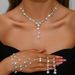 Jewelry & Accessories Fashion Crystal Rhinestone Necklace Earring Bracelet Three Piece Jewelry Accessories Wedding Bridal Jewelry_ipsvogv.com