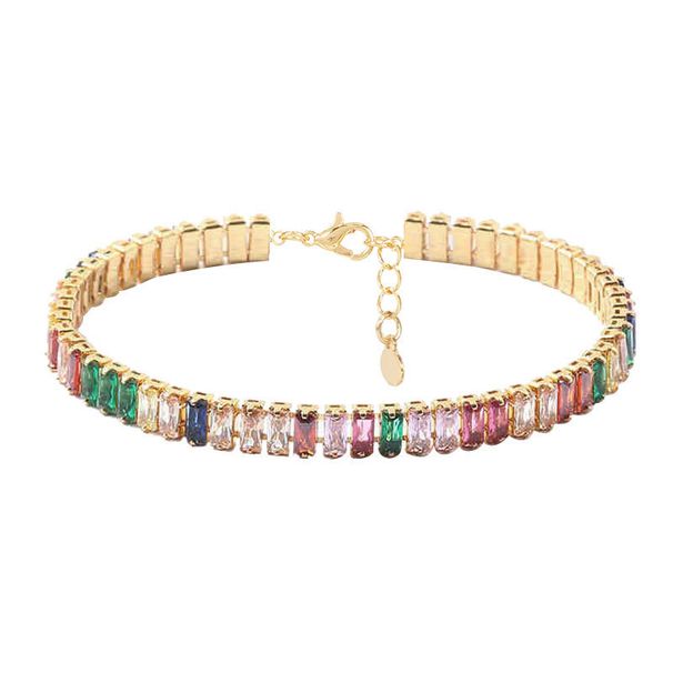 Personalized Alloy Color Rhinestone Short Necklace Cross Border Choker Fashion Ladies Necklace_ipsvogv.com