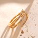 Korean Version Of Multi-layer Interwoven Diamond Inlaid Ring For Women, Exquisite, Simple And Cool Design, Geometric_ipsvogv.com