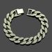 Accessories Hot Sale Hip Hop Diamond-Encrusted Cuban Bracelet Fashion Trendy Men's Jewelry_ipsvogv.com