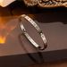 Titanium Steel Bracelet Female Roman Numeral Simple Personality Fashion Men's And Women's Same Pair Bracelet_ipsvogv.com