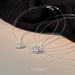 S Pure Silver Mermaid Tears Moissanite Necklace For Girls Exquisite Zircon Invisible Fishing Line Niche Versatile_ipsvogv.com