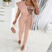 Women Fashionable patchwork single shoulder sequin party jumpsuit_ipsvogv.com