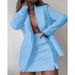 Women's Clothing fashion suit tops + short skirt two-piece suits _ipsvogv.com