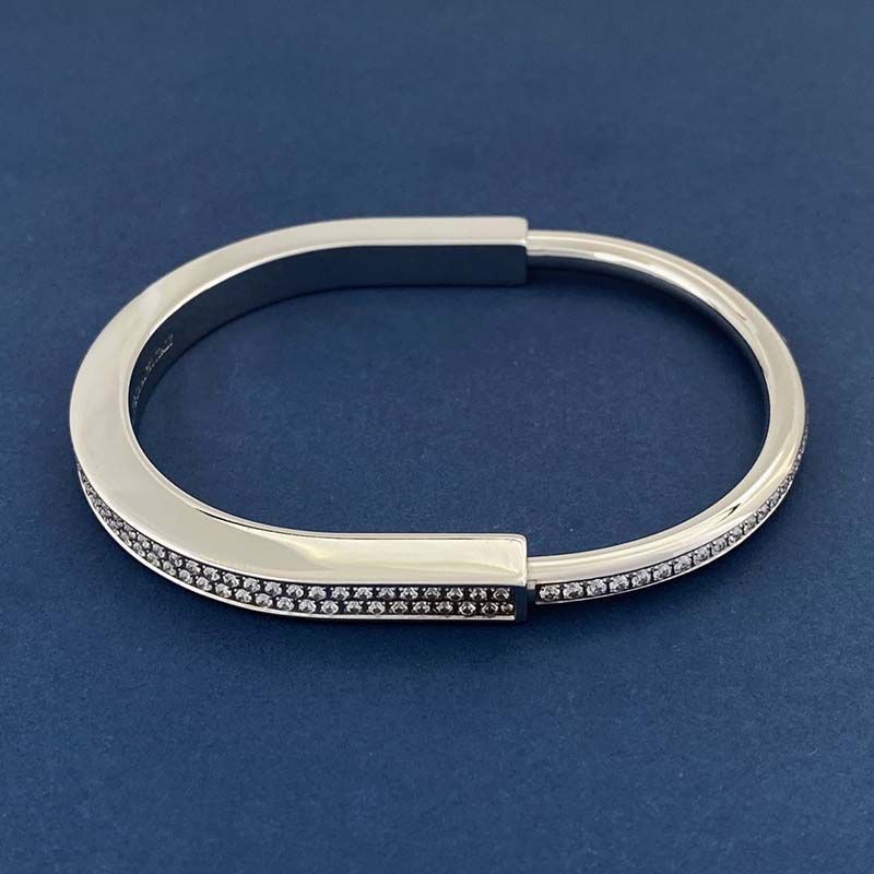 women rose bracelet woman sier stainless steel gold lock bangle high quality designer jewelry charms braccialetto_ipsvogv.com