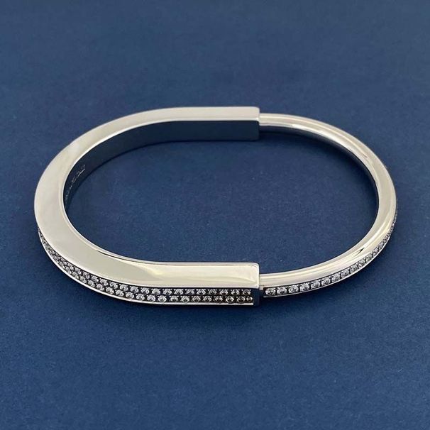 women rose bracelet woman sier stainless steel gold lock bangle high quality designer jewelry charms braccialetto_ipsvogv.com