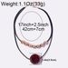 Multi Layer Cinnabar Exaggerated Large Round Pendant Retro Clavicle Chain Necklace Personality Atmospheric Jewelry Female_ipsvogv.com