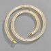 Women's Jewelry Trendy Cuban Link Chain With Full Zirconia Inlay, Minimalist Geometric Statement Necklace For Women And Men, Sizes 18-60cm_ipsvogv.com