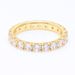 Fashion Light Luxury Single Row Zircon Ring Gold Plated Shining Row Of Gemstone Eternity Ring For Women_ipsvogv.com