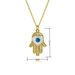 New Devil's Eye Oil Drop Necklace Card Micro Inlaid Pendant Necklace Jewelry_ipsvogv.com