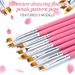 Arte Clavo 8PCS/Set Nail Art Brush Painting Flower Nail Tool Maincure Half Moon Shape Nail French Brushe Smile Petal Drawing Pen_ipsvogv.com