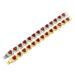 Men exaggerate full diamond peach heart, love red diamond, Cuban chain accessory, nightclub personality trend necklace_ipsvogv.com