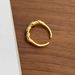 Niche Design Japanese And Korean Gold Personalized Knot Opening Women's Food Ring Ins Wrapped Simple Jewelry_ipsvogv.com