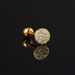 Unisex pierced round full diamond ear bone studs for women inlaid with zircon threaded ball ear buckles popular earrings_ipsvogv.com
