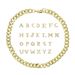 Men's Jewelry Hip Hop New 26 Letters Of The Name Of The Letter Splicing Trendy Jewelry Ladies Bracelet Necklace_ipsvogv.com