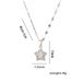 Chinese Style Exquisite And High-end Five Pointed Star Titanium Steel Necklace, Women's Micro Inlaid Zircon Collarbone_ipsvogv.com