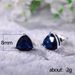 Cao Shi Fashion Color Treasure Simple Geometric Triangle Zircon Female 2021 New Trend Mini Earrings_ipsvogv.com