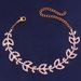 Fashion Simple Crescent-shaped Leaf Anklet Niche Design All-match Diamond Foot Decoration for Women Anklet_ipsvogv.com