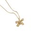 2023 New Titanium Steel Necklace, Women's Full Diamond Bow Knot, Light Luxury Feeling, Minor Insights, Cold Wind_ipsvogv.com
