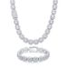 Men's Jewelry Set Fashion Cuban Bracelet Rock Sugar Chain Zircon Tennis Bracelet Flip Cover Men's Hand Jewelry Trend_ipsvogv.com