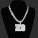 New Hip Hop T Square Diamond Letter Neckl Pendant Light Luxury Exaggerated Alloy Full Diamond KO Letter Hip Hop_ipsvogv.com