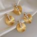 INS Niche INS Fashionable Embossed Pearl Zircon Heart Shaped Circle Earrings_ipsvogv.com