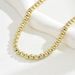 Geometric design simple hip-hop style beaded long necklace, fashionable OL temperament, collarbone chain_ipsvogv.com