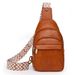 Hot Single Shoulder Crossbody Bag For Women Simple And Fashionable Casual Motorcycle Bag Women's Texture PU Women's Chest Bag_ipsvogv.com