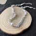Clavicle Chain, Broken Silver, Irregular Necklace, Niche Geometric Pearl Necklace_ipsvogv.com