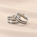 Titanium Steel Drop Glazed Business Classic Men's Couple Ring_ipsvogv.com