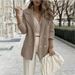 Women's Clothing Short Casual Knitted Tops Long Sleeve Jacket Coat_ipsvogv.com