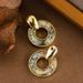 Fashionable Atmospheric Design With Inlaid Natural Abalone Shell Earrings, Feminine Temperament, Simple And High-end_ipsvogv.com