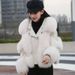 Women's Clothing fox fur quilted casual style fur coat loose high quality_ipsvogv.com
