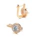 Women's Jewelry Fashion Design Zircon Earrings Temperament Rose Gold Small Earrings_ipsvogv.com