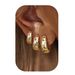 Women’s Jewelry Set Fashion Colored Zirconium Earrings Light Luxury High End Spring And Autumn Fashion Circle Female Earrings Copper Earrings_ipsvogv.com