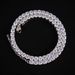 Hip Hop Necklace For Women And Men 4mm 5mm Zircon 1 Row Tennis Chain Niche Design Style 6085_ipsvogv.com