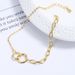 Women's Jewelry Interlocking Bracelet Ins Niche Design 925 Sterling Silver High End Girlfriend Geometric Circle Hand Jewelry_ipsvogv.com