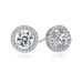 Women's Jewelry Fashion Earrings Temperament Trend Colorful Zircon Earrings Inlaid Diamond Round Earrings Small Accessories_ipsvogv.com