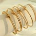 Women's Jewelry Set Fashion French Retro Fashion Geometric Titanium Steel Open Bracelet Female Twist Knot C Shaped Bracelet Female Niche Design_ipsvogv.com