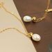 New Stainless Pearl For Women's Fashion Versatile Titanium Steel Light Luxury Necklace_ipsvogv.com